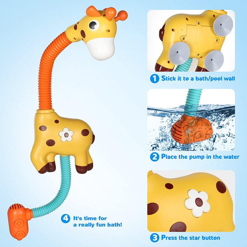 Bath Giraffe™ - Jirafa chapoteando feliz - Regadera de jirafa