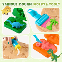 Thumbnail for DinoMaker – Creativo y lúdico – Set de juego de plastilina de dinosaurios con moldes y herramientas