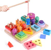 Pesca de colores - Creativo y educativo - Juego de pesca de madera