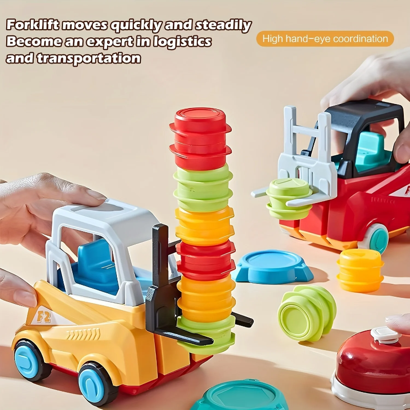 LittleBuilders – Interactivo y seguro – Juego de carretilla elevadora