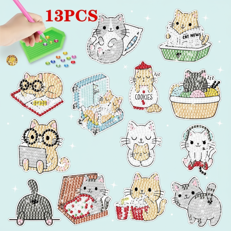 GemArt – Sombras y brillos: pegatinas para pintura con diamantes