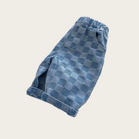 Thumbnail for DenimCheck – Cómodos y modernos: pantalones infantiles con estampado de cuadros