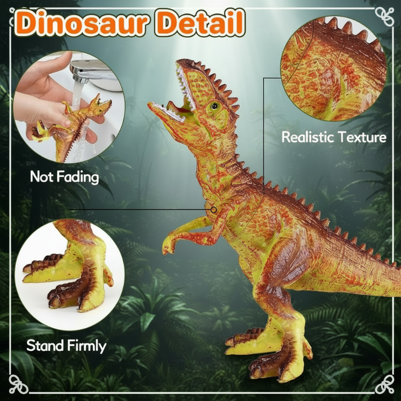 DinoWorld – Creativo y realista – Juego de juguetes «Cabeza de dinosaurio»