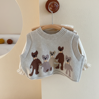 Thumbnail for PrettyLayers – Bonito y elegante: conjunto de 3 piezas para niña con falda, blusa y chaqueta de punto