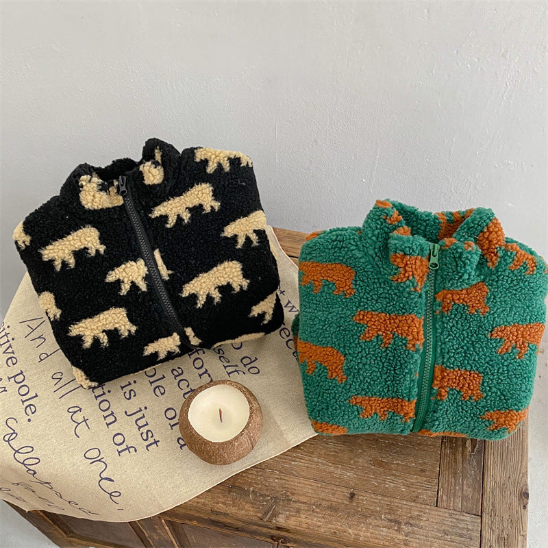 Mini Fashion™  – Extra suave y cálido: chaleco polar con ositos