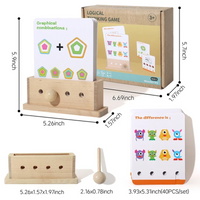 Thumbnail for BrainyKids – Lógico y divertido – Juego educativo de cartas de madera