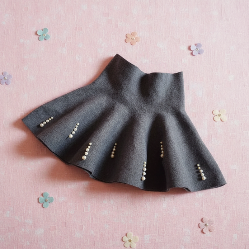 Girls Knitted Skirt – Comodidad y estilo – Falda infantil