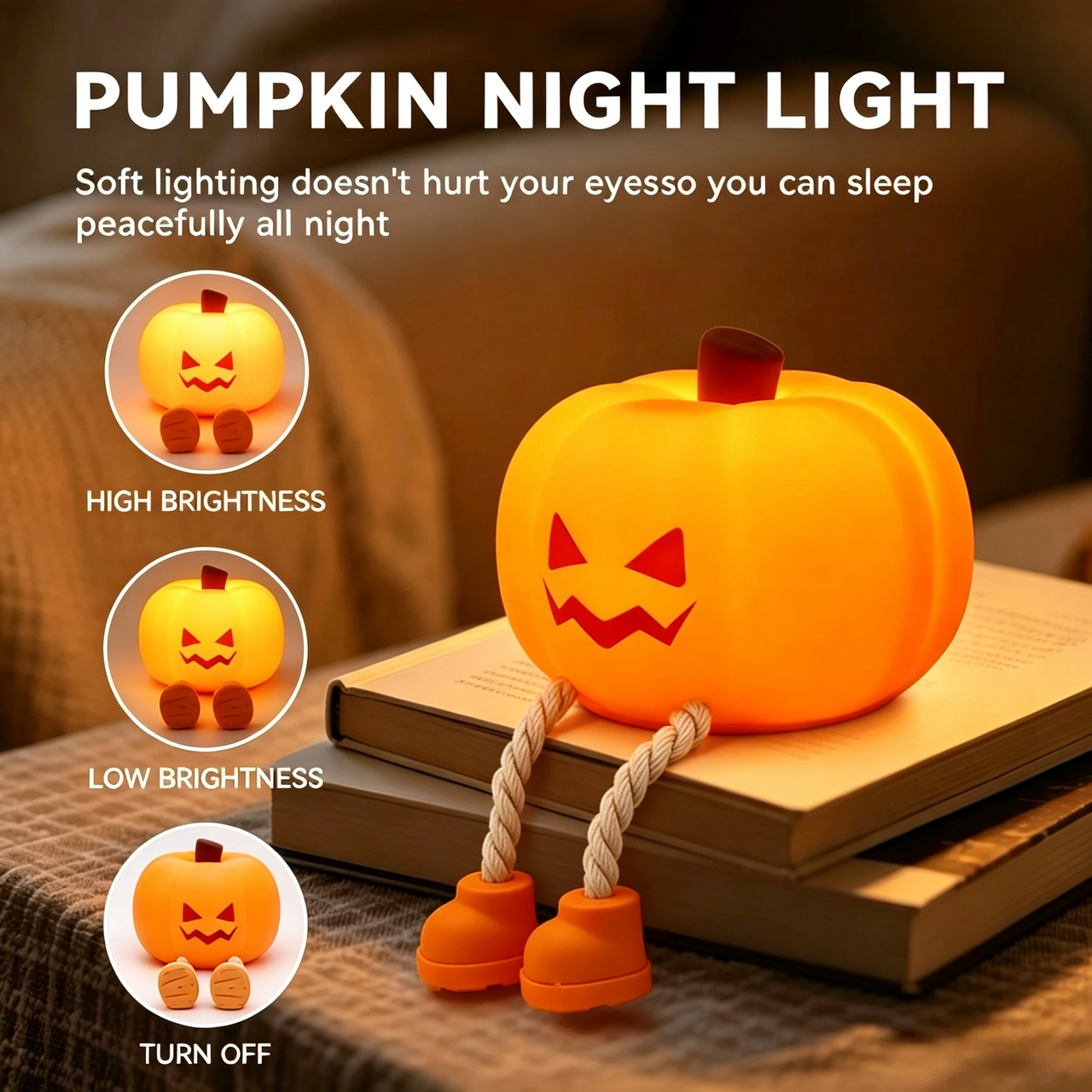 SpookyLamp – Bonita y acogedora: lámpara nocturna de Halloween