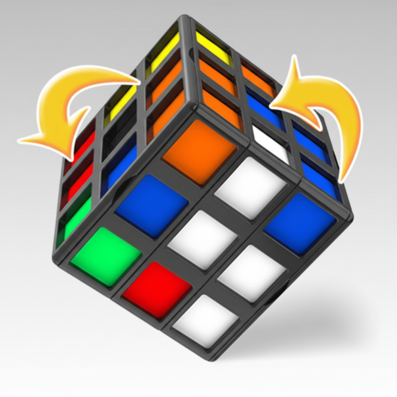 Magic Cube 3x3 – Educativo y estimulante – Cubo de rompecabezas
