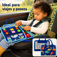 Thumbnail for 7-in-1 Busy Board – Motricidad y aprendizaje – Tablero de actividades