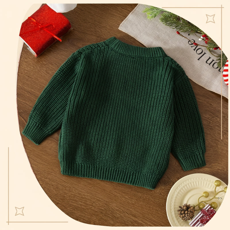JoyKnit – Acogedor y cálido: jersey navideño con texto