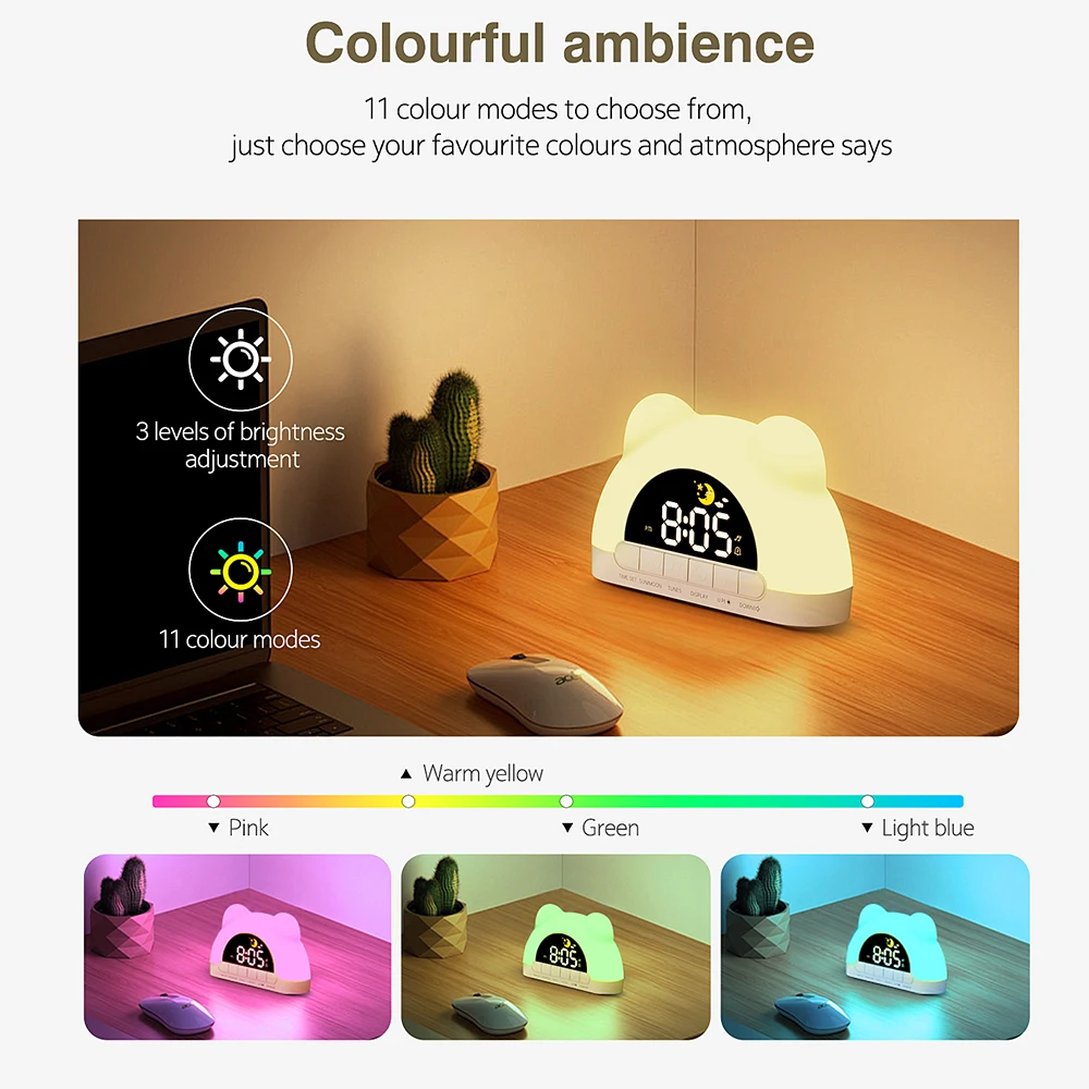 TinySunrise – Suave y funcional: despertador digital con luz de amanecer