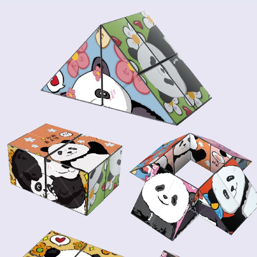 Panda Puzzle™ - Diversión educativa - Rompecabezas de Cubo