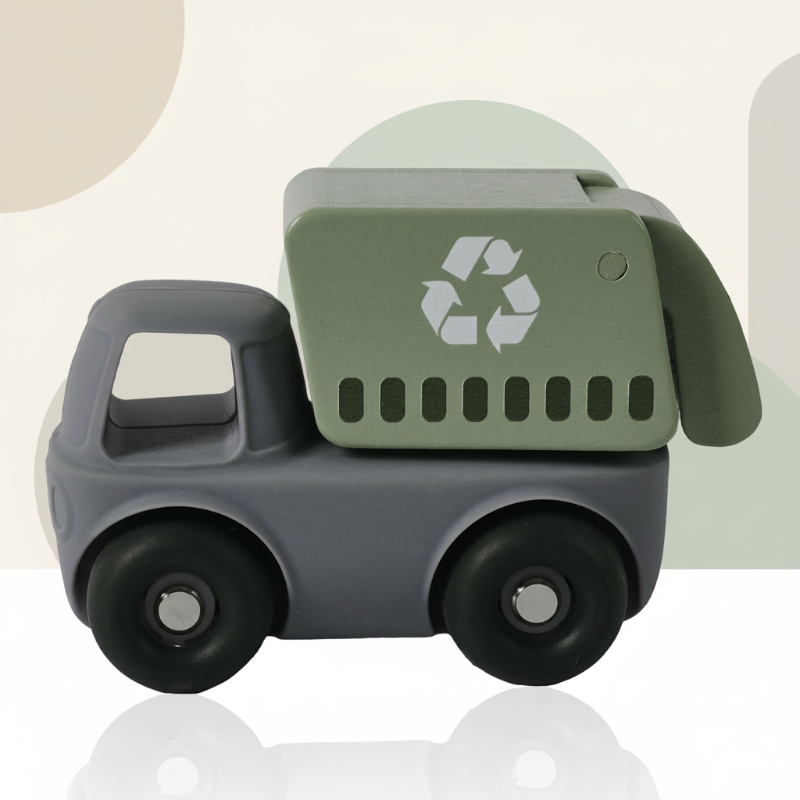 Montessori Silicone Toy Car – Seguro y apto para morder: juguete de silicona con forma de vehículo para morder