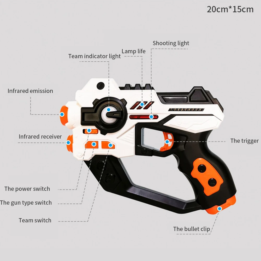 TargetPro – Competitivo y aventurero – Set de pistolas para combate láser