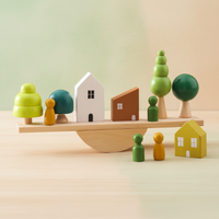 Thumbnail for Wooden Forest Blocks – Creatividad y desarrollo – Juego de bloques de madera para apilar