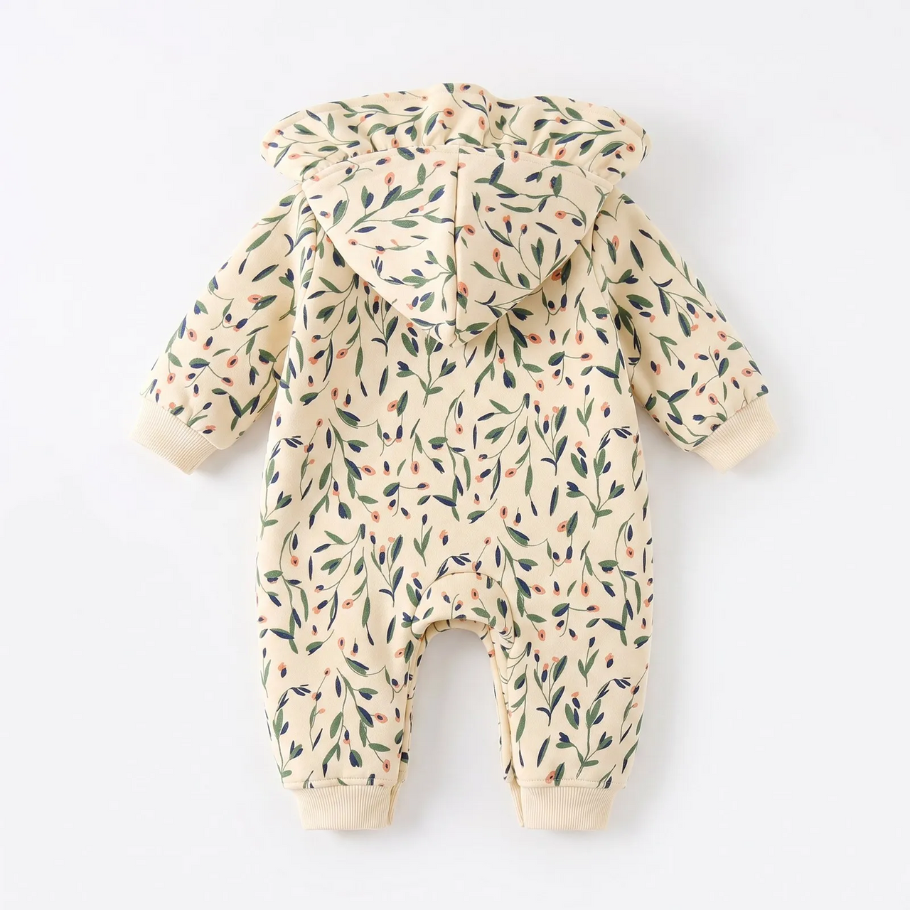 FloraCozy – Suave y cálido – Body de invierno para niñas con motivos florales
