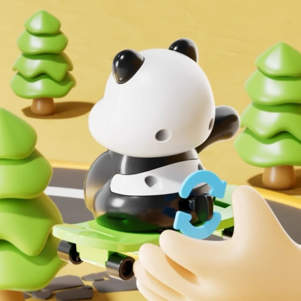 PandaPlay – Divertido y activo: juguete de panda de cuerda
