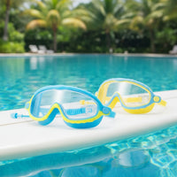 Thumbnail for AquaVision – Protección ajustable contra la condensación y los rayos UV – Gafas de natación de silicona con tapones para los oídos