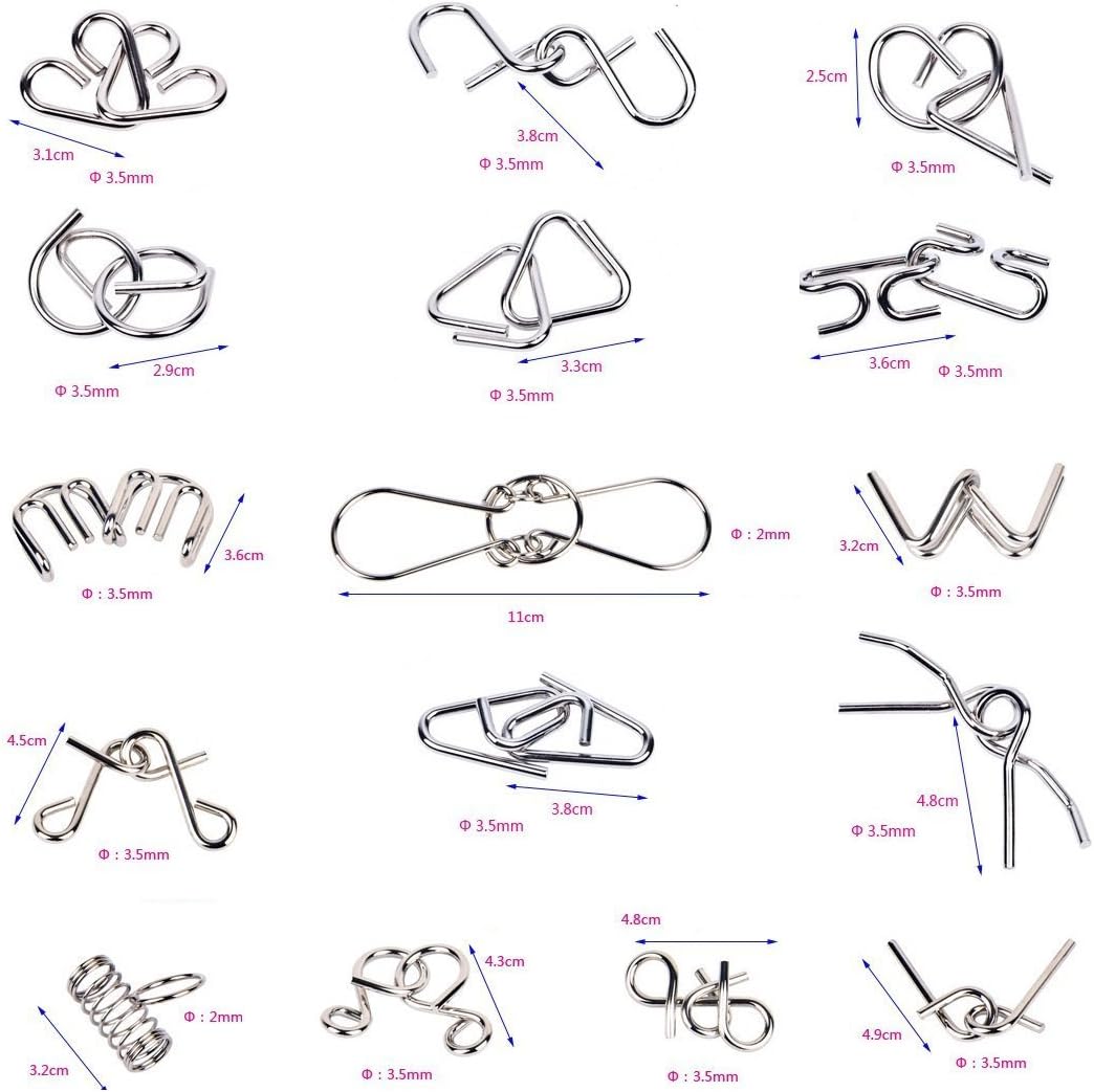 Metal Puzzle Ring Set™  - Set de Anillos metálicos