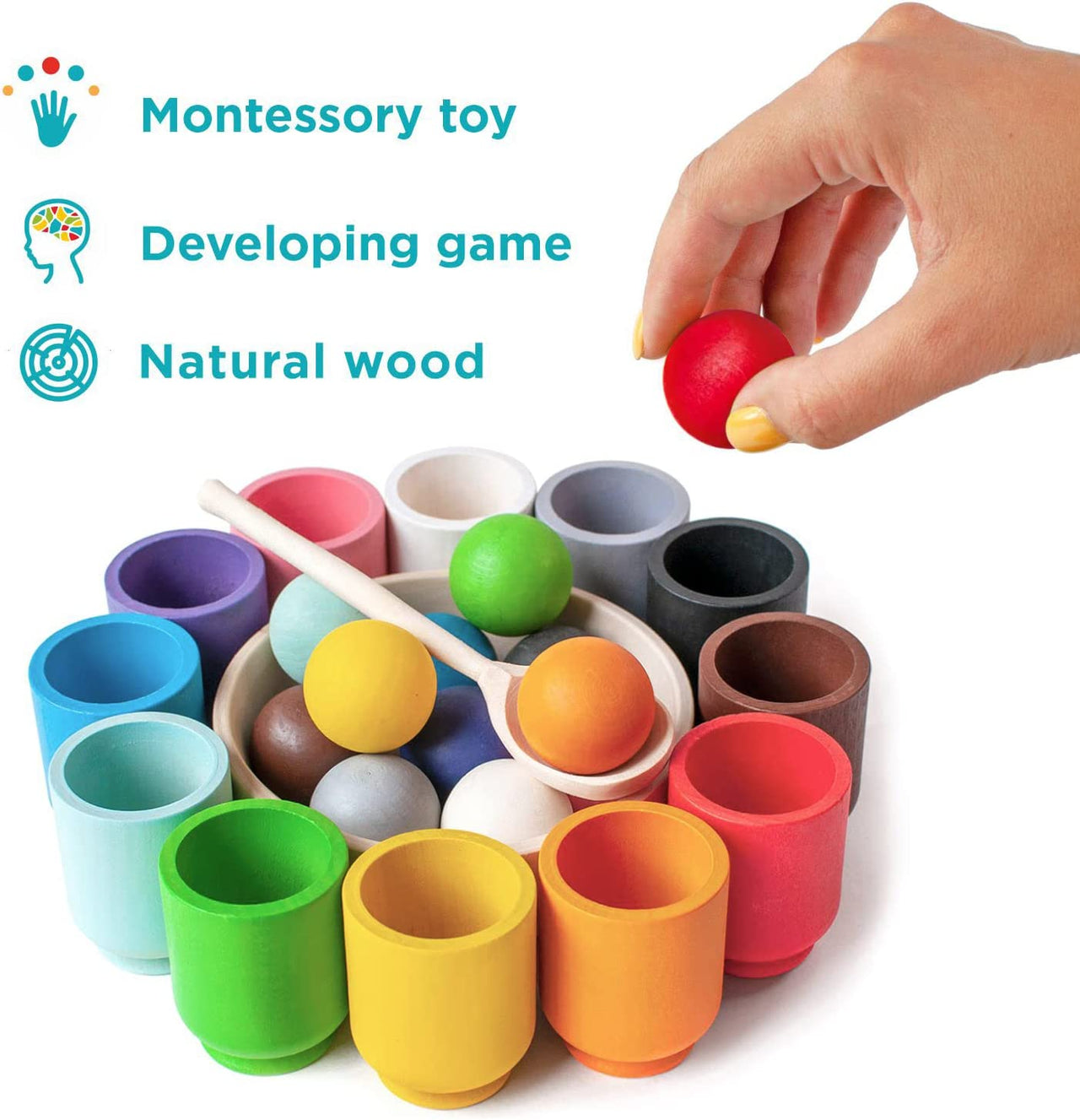 Woods™ - Combina Colores - Juego de clasificar de Madera