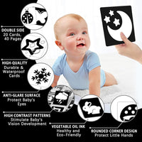 Thumbnail for VisionBook – Educatief & Leerzaam – Baby Cognitie Kaartenboek