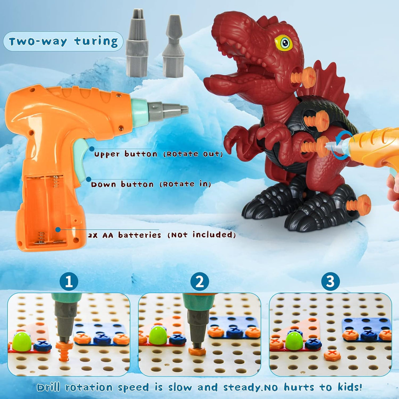 Little Dino Toolbox™ - Drill & Design - Caja de construcción Dino