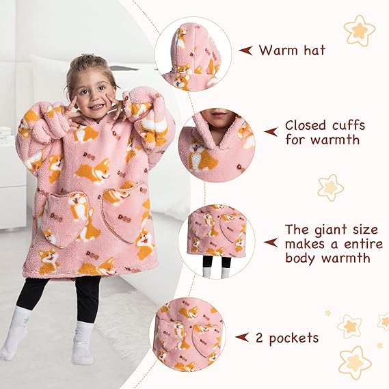 HappySnug – Bonita y cómoda: manta infantil con capucha