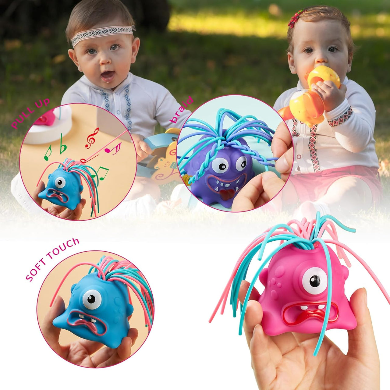 Yellie – Divertido e interactivo: juguete antiestrés Monster