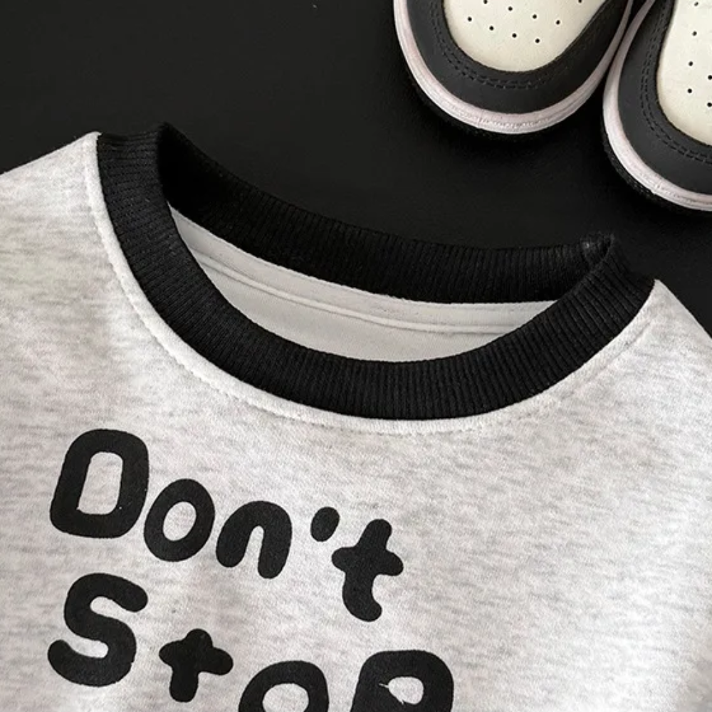 MiniBuddy – Suave y práctico: conjunto de jersey infantil de manga larga