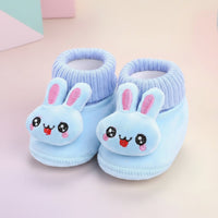 Thumbnail for CuddleSteps – Cálidas y antideslizantes: zapatillas para bebés con animales