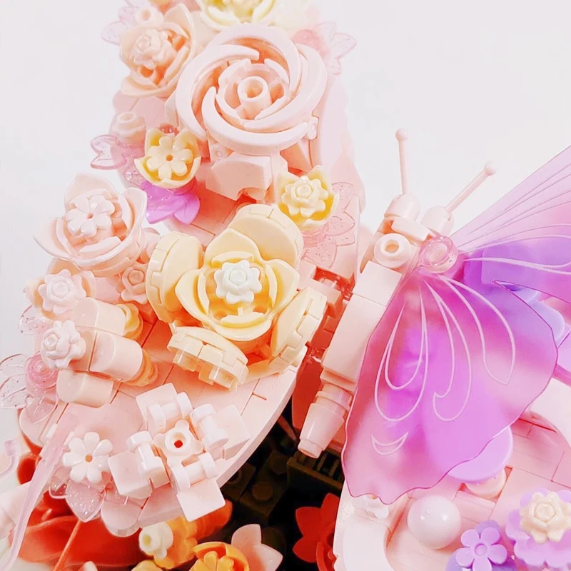 BloomBook – Romántico y creativo: libro de flores en 3D con rosas y mariposas