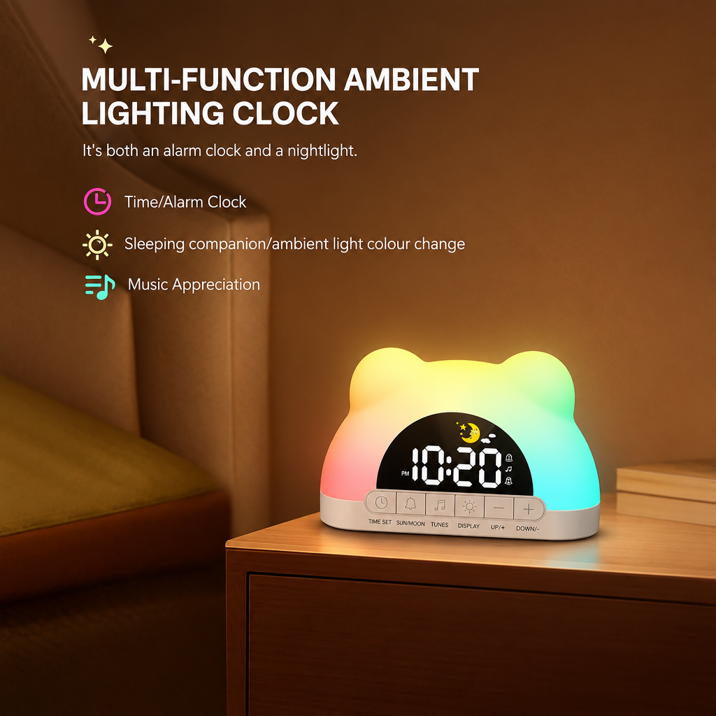 TinySunrise – Suave y funcional: despertador digital con luz de amanecer