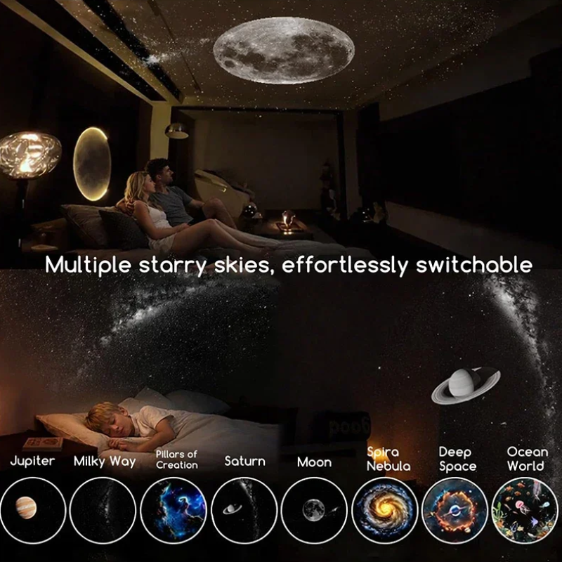 NightSky – Regulación de intensidad y magia en el dormitorio: lámpara LED Galaxy