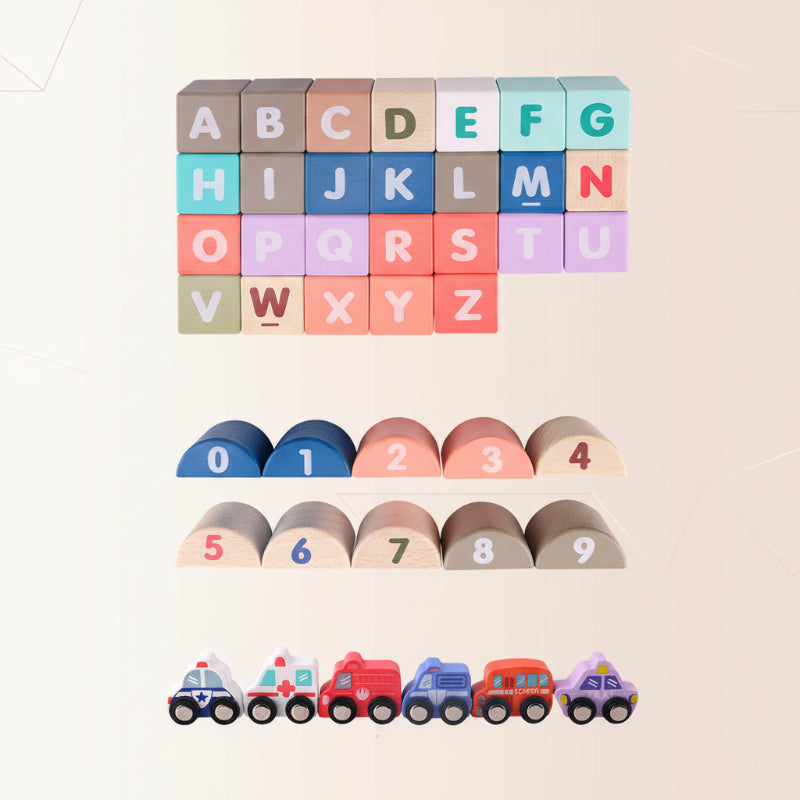 BuildJoy – Educativo y divertido – Bloques de construcción de madera en la ciudad