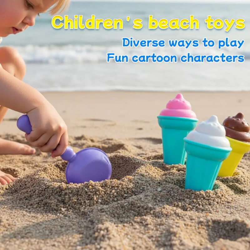 BeachFun – Diversión en la arena y creatividad – Set de juego «Helado de playa»