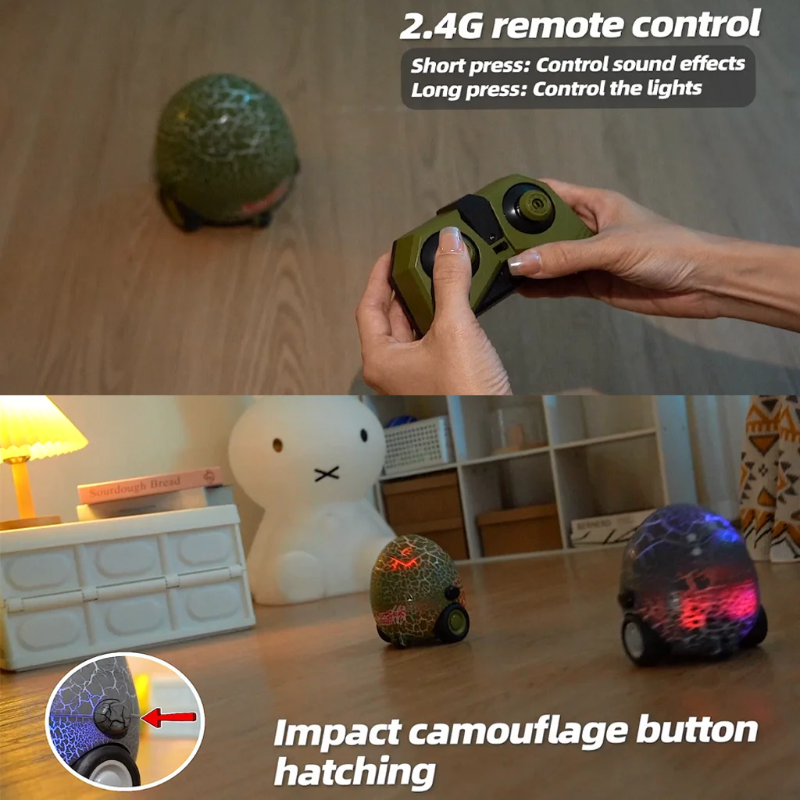 RoarPlay – Emocionante e interactivo: huevo de dinosaurio con control remoto