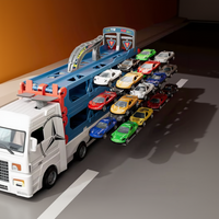 Thumbnail for CarHauler – Divertido y lleno de aventuras – Set de juego con camión transportador de coches y coches de carreras