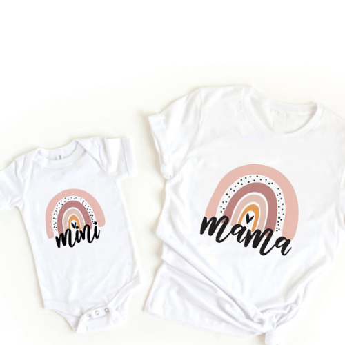 Mini Fashion™ - Mamá e hija - Set de camisa y pelele a juego