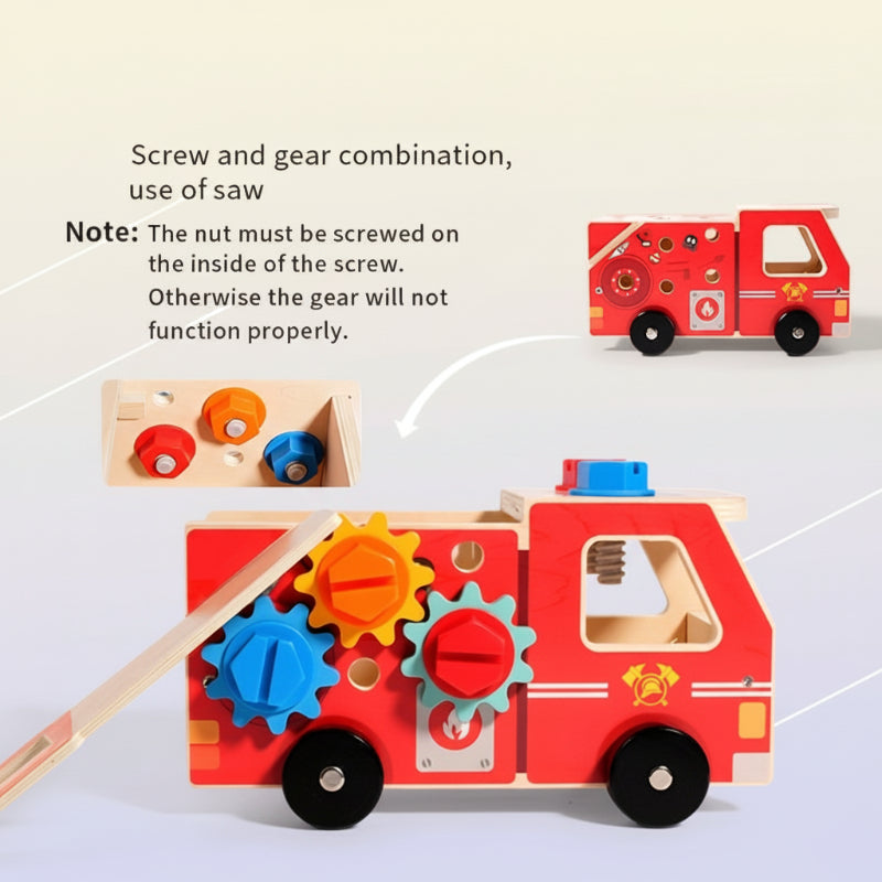 BuildRescue – Educativo y creativo – Camión de bomberos de madera