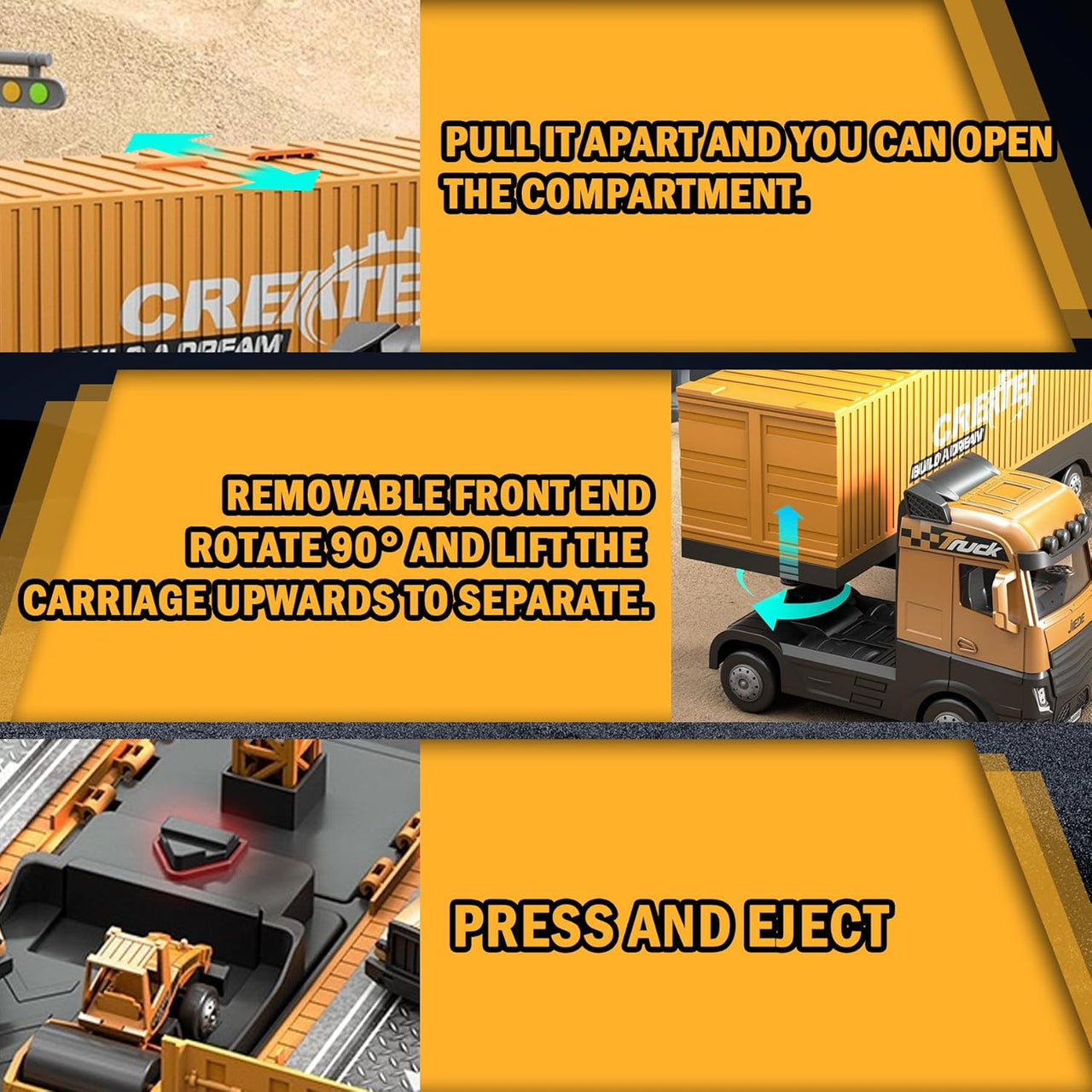 ConstructoKids – Aprender y construir: juego de construcción 2 en 1 con camión de obras