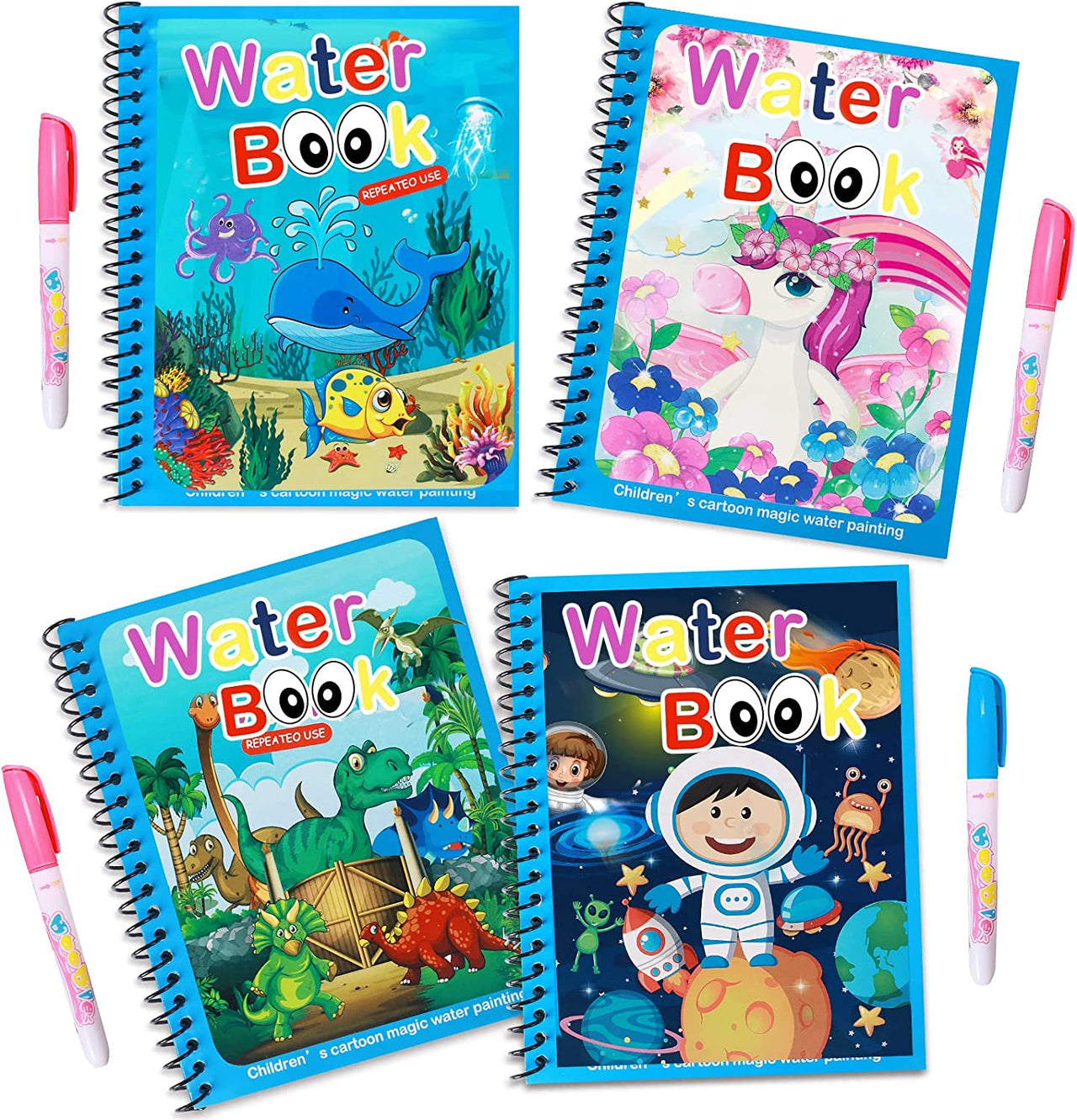 Magic Water Book™ -  Colorear con agua - Libro mágico de agua