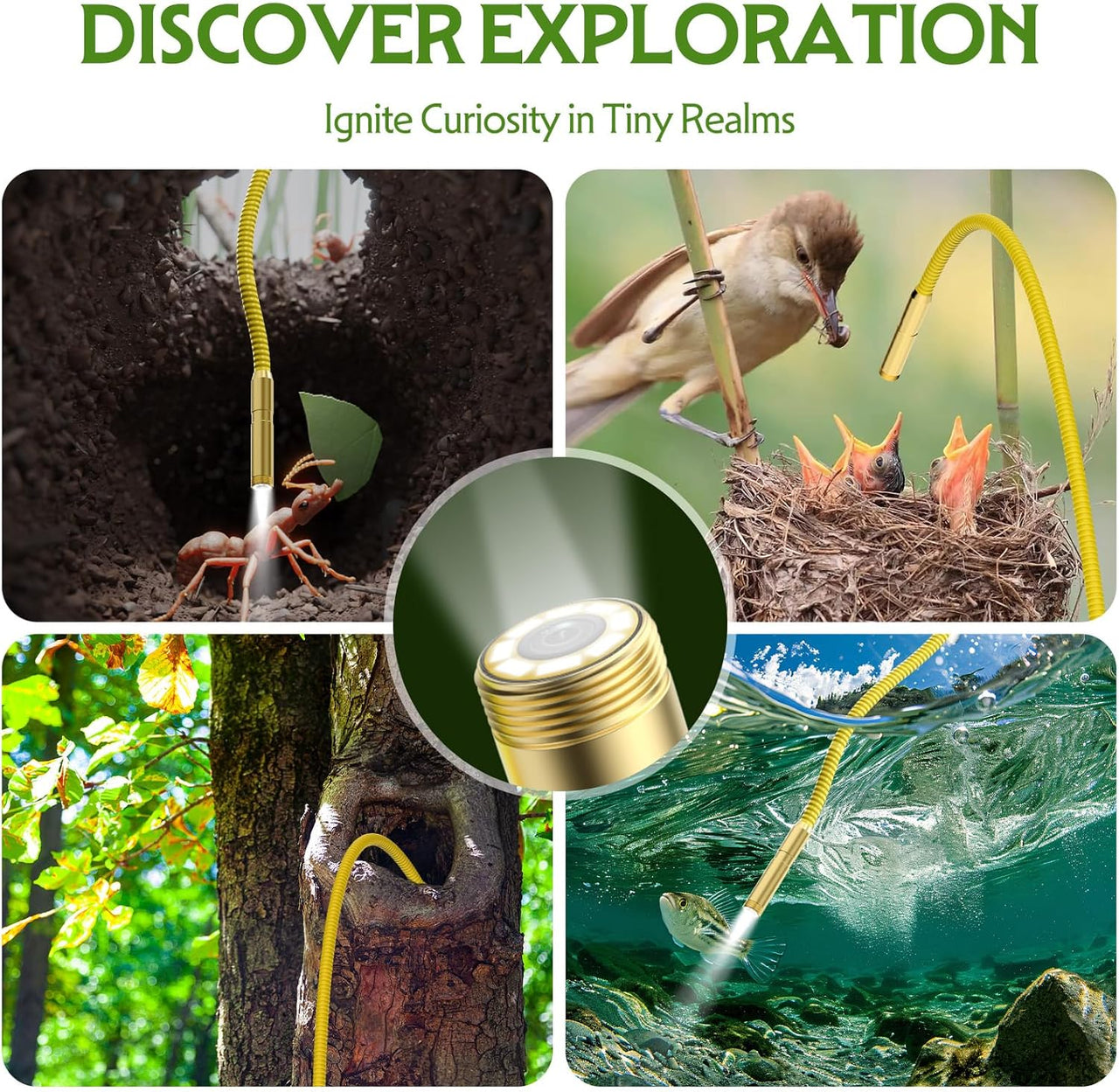 WonderScope – Educativo y aventurero: endoscopio con luz