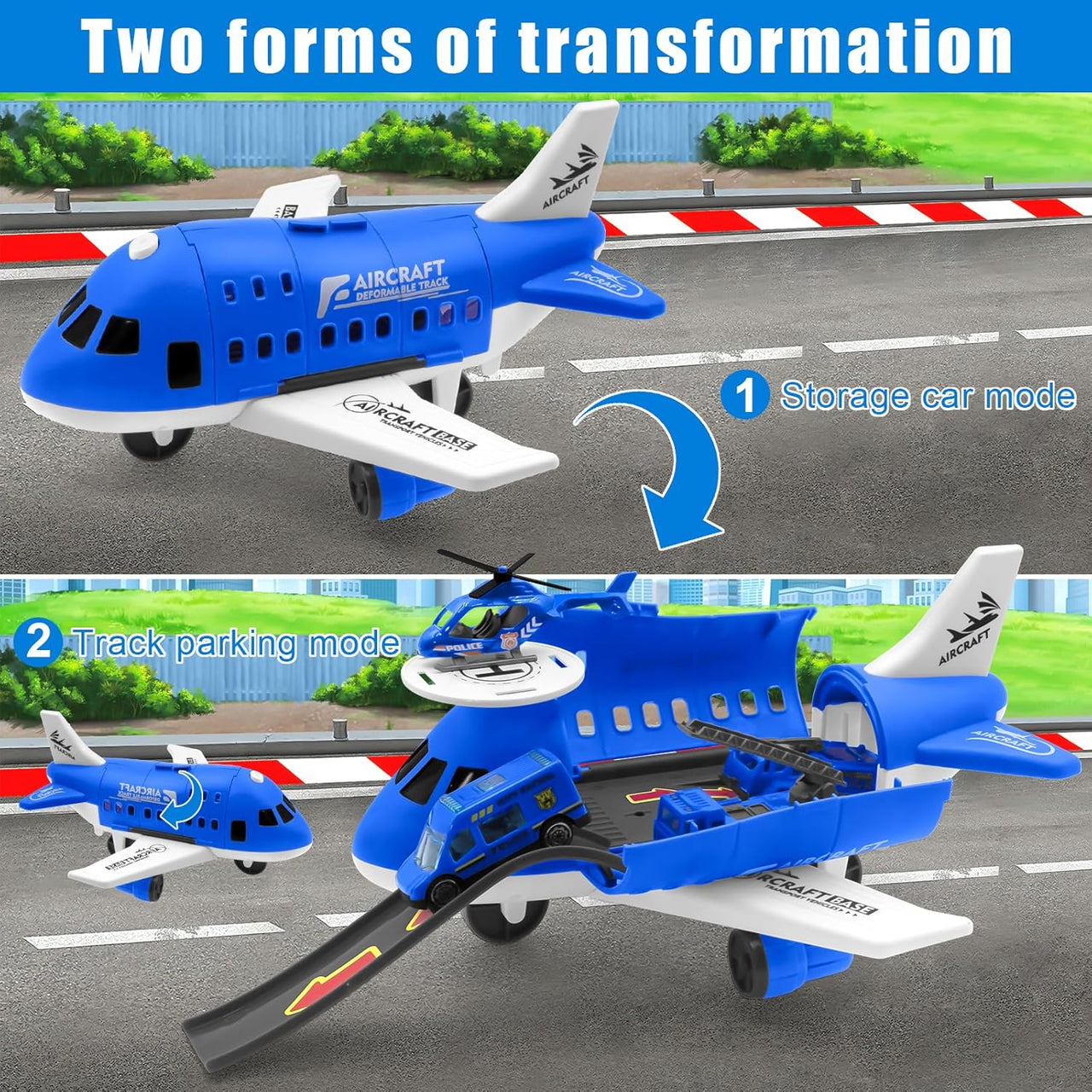 MiniAirBase – Interactivo y educativo – Set de juego de aeropuerto con vehículos