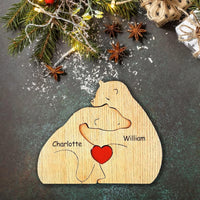 Thumbnail for Family Puzzle™ – Regalo personalizado para el Día de la Madre con una familia de ositos