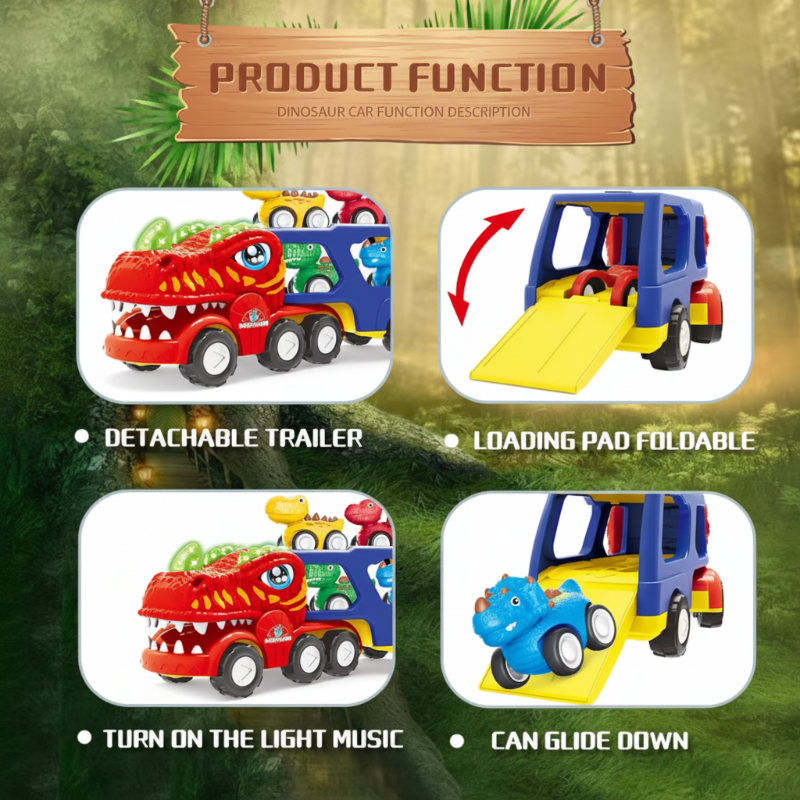 DinoDrive – Creativo y aventurero – Set de juego «Camión 5 en 1»