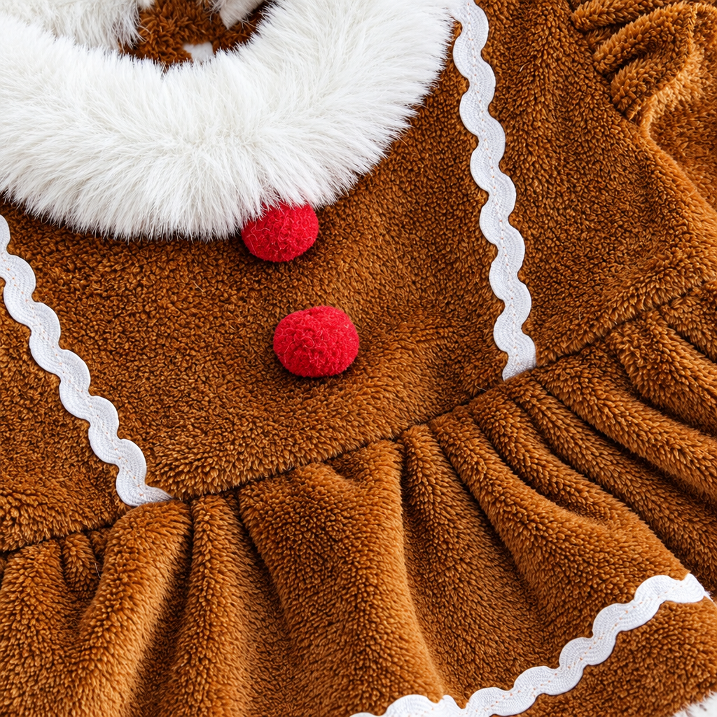 LittleGinger – Cálido y festivo – Mono navideño para bebé con diadema