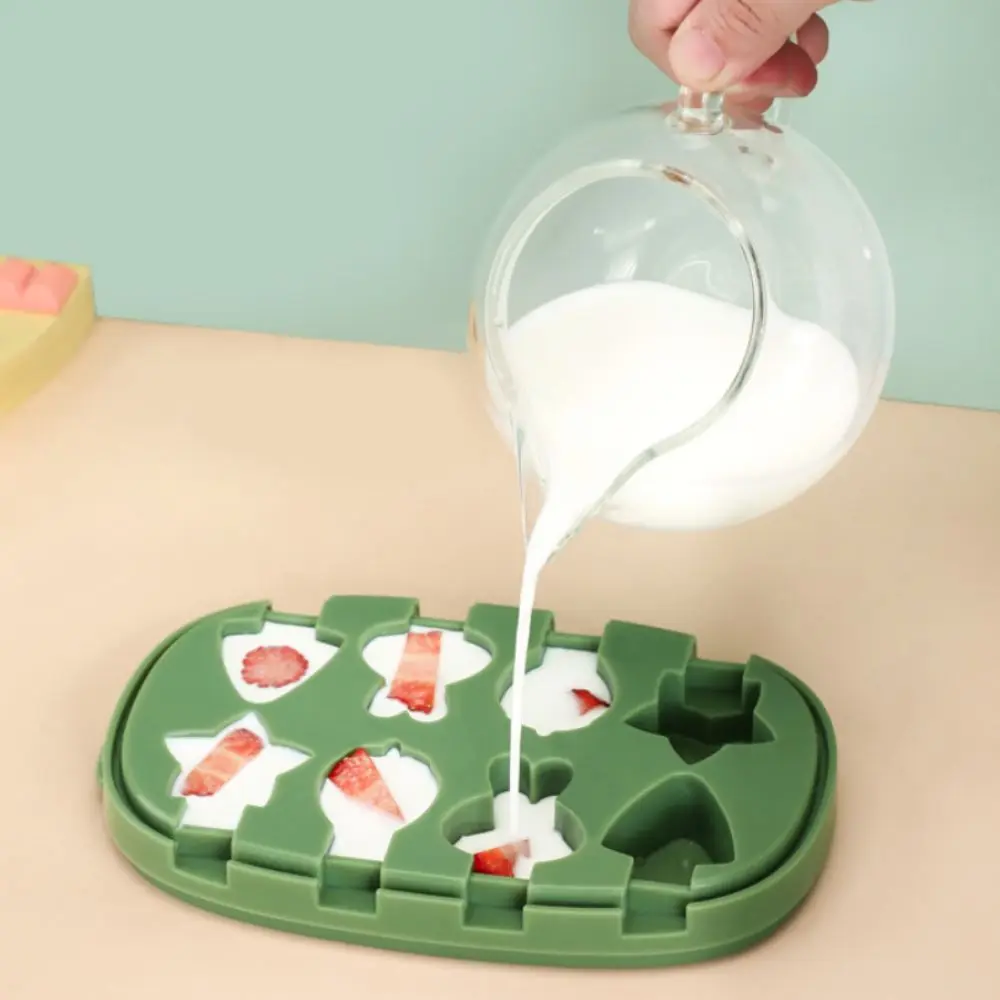LollyFun – Creativo y práctico: molde de silicona para helados con recipiente para guardarlos