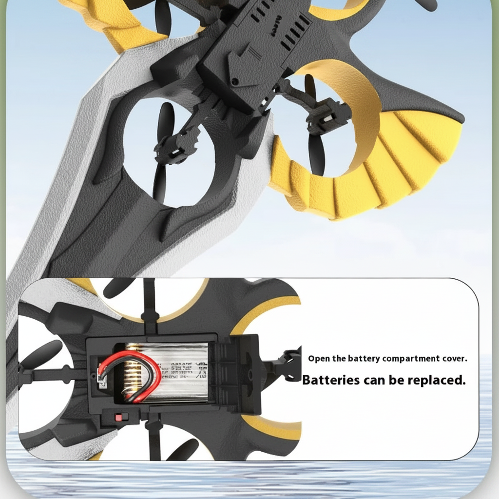 AirBlade – Divertido e interactivo: juguete volador teledirigido con diseño de espada