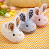 BunnyToes – Suaves y cálidas: zapatillas de peluche con forma de conejo